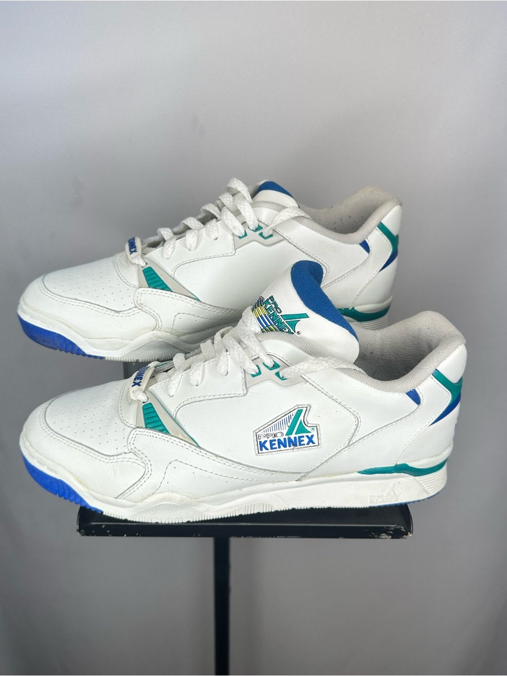 Vintage 90s Pro Kennex Prophecy Tennis Shoes Men’s 11 White Blue Teal KN-30008 - Picture 2 of 9